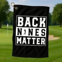 Funny Golf Shirt Golf Towel thumb 1