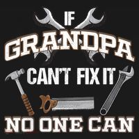 Funny Grandpa Shirt If Grandpa Can't Fix It No One Can Ornament thumb 1