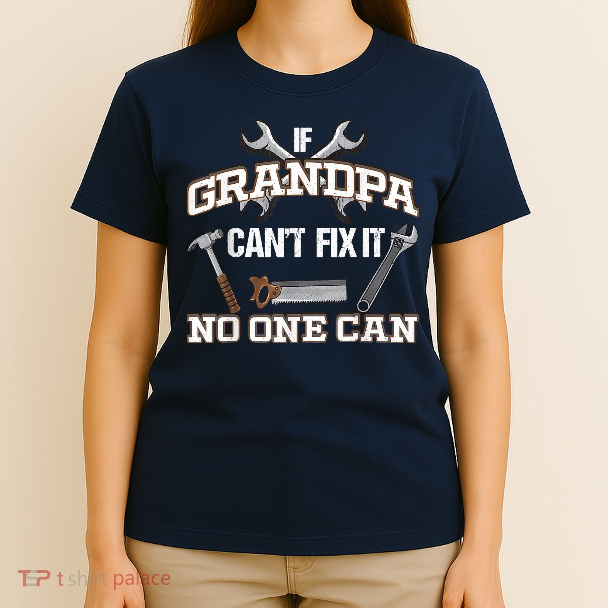 Funny Grandpa Shirt If Grandpa Can't Fix It No One Can T-Shirt