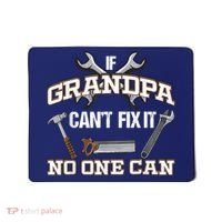 Funny Grandpa Shirt If Grandpa Can't Fix It No One Can Mousepad thumb 0