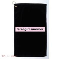 feral girl summer Golf Towel thumb 0