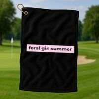 feral girl summer Golf Towel thumb 1