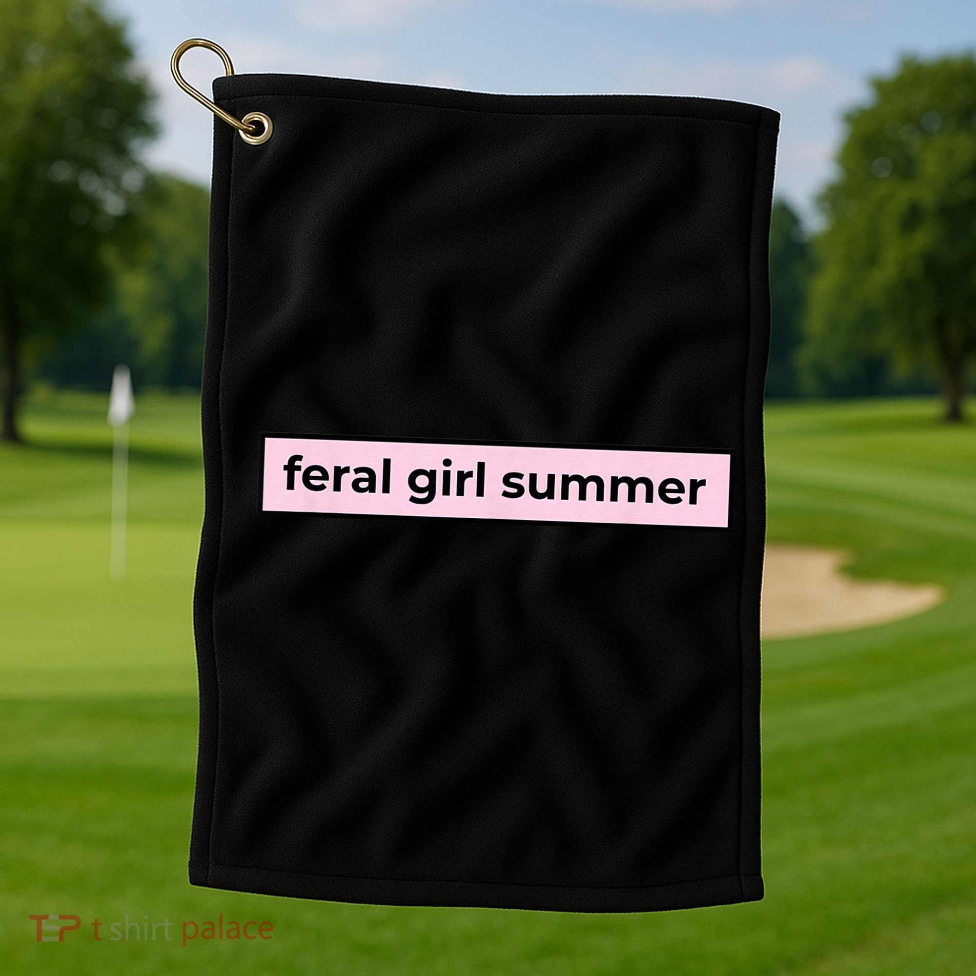 feral girl summer Golf Towel
