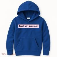 feral girl summer Kids Hoodie thumb 0