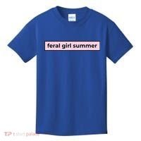 feral girl summer Kids T-Shirt thumb 0