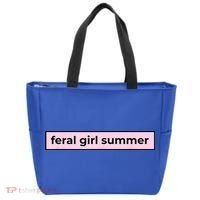 feral girl summer Tote Bag thumb 0