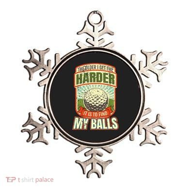 The Older I Get The Harder It Is To Find My Balls Funny Golfer Ornament