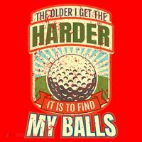 The Older I Get The Harder It Is To Find My Balls Funny Golfer Santa Hat thumb 1