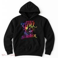 Feral Girl Summer Funny Hoodie thumb 0
