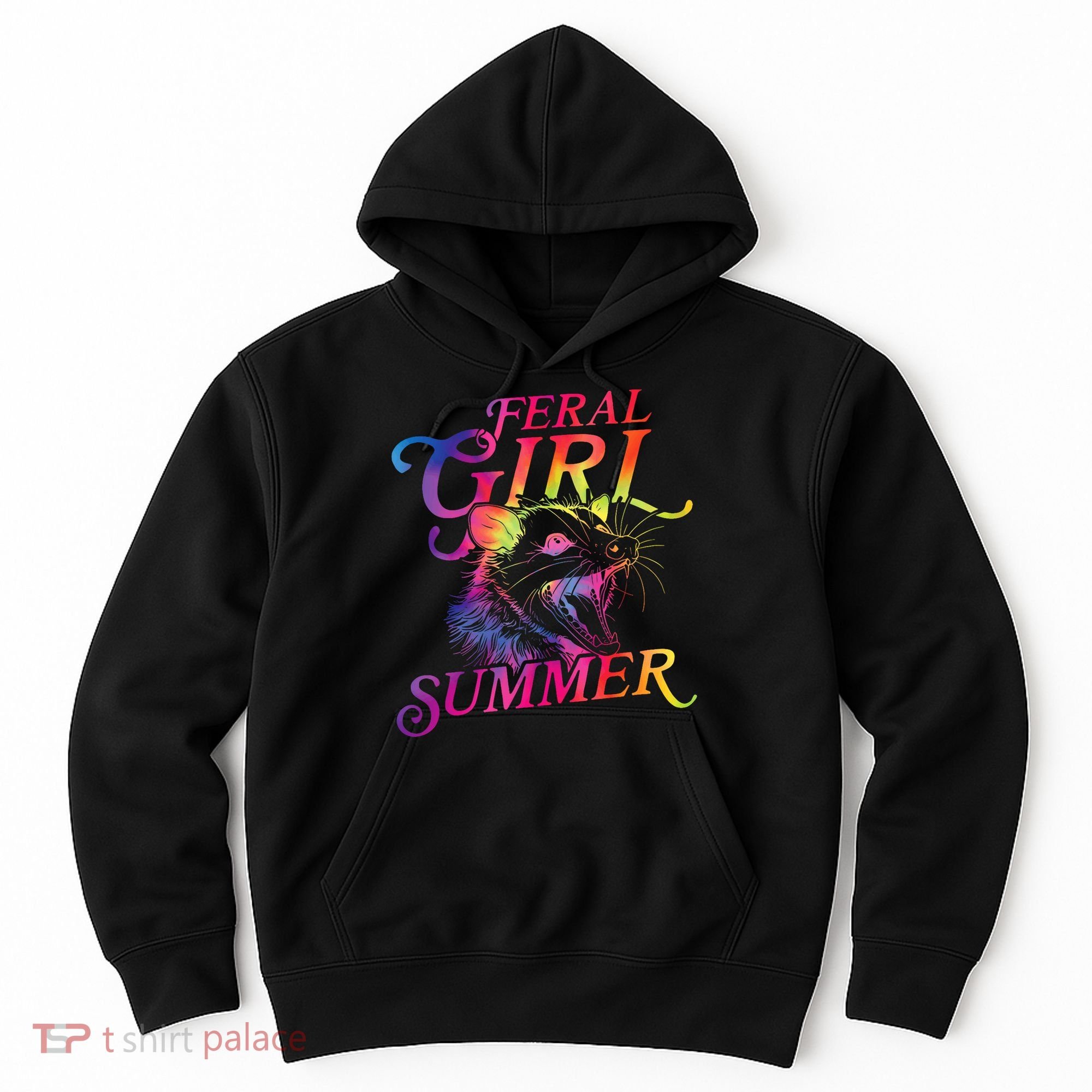 Feral Girl Summer Funny Hoodie