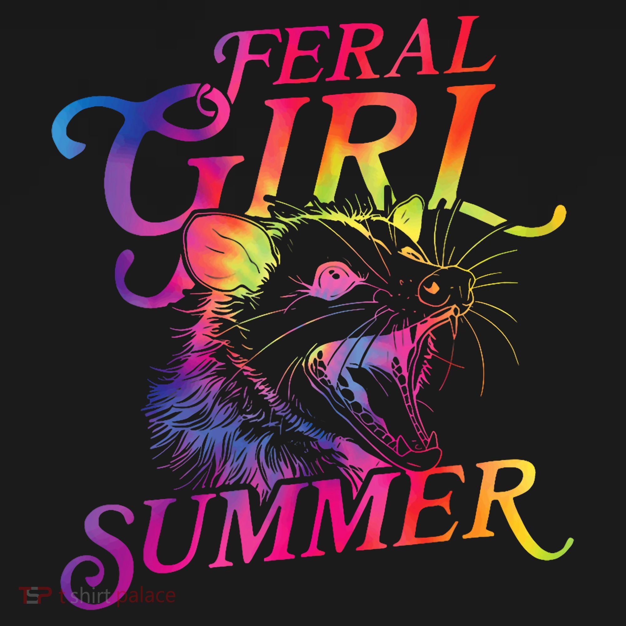 Feral Girl Summer Funny Hoodie