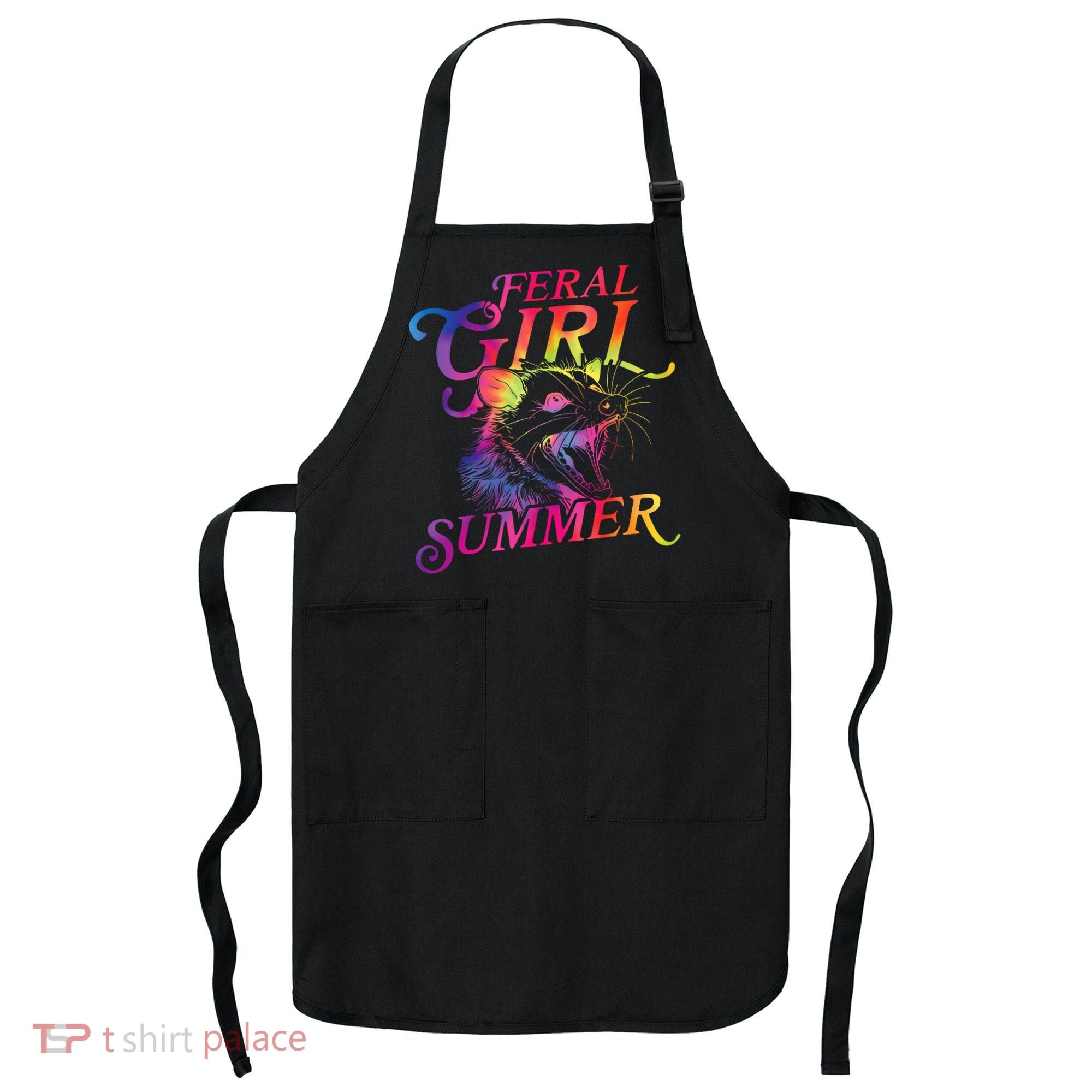 Feral Girl Summer Funny Apron