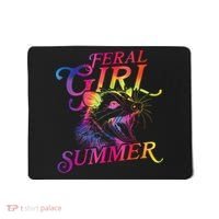 Feral Girl Summer Funny Mousepad thumb 0