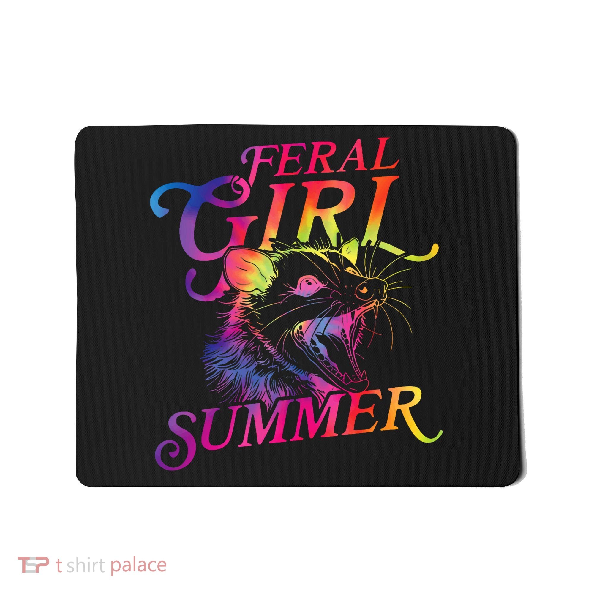 Feral Girl Summer Funny Mousepad