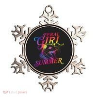 Feral Girl Summer Funny Ornament thumb 0