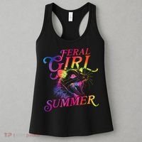 Feral Girl Summer Funny Women's Tank Top thumb 3