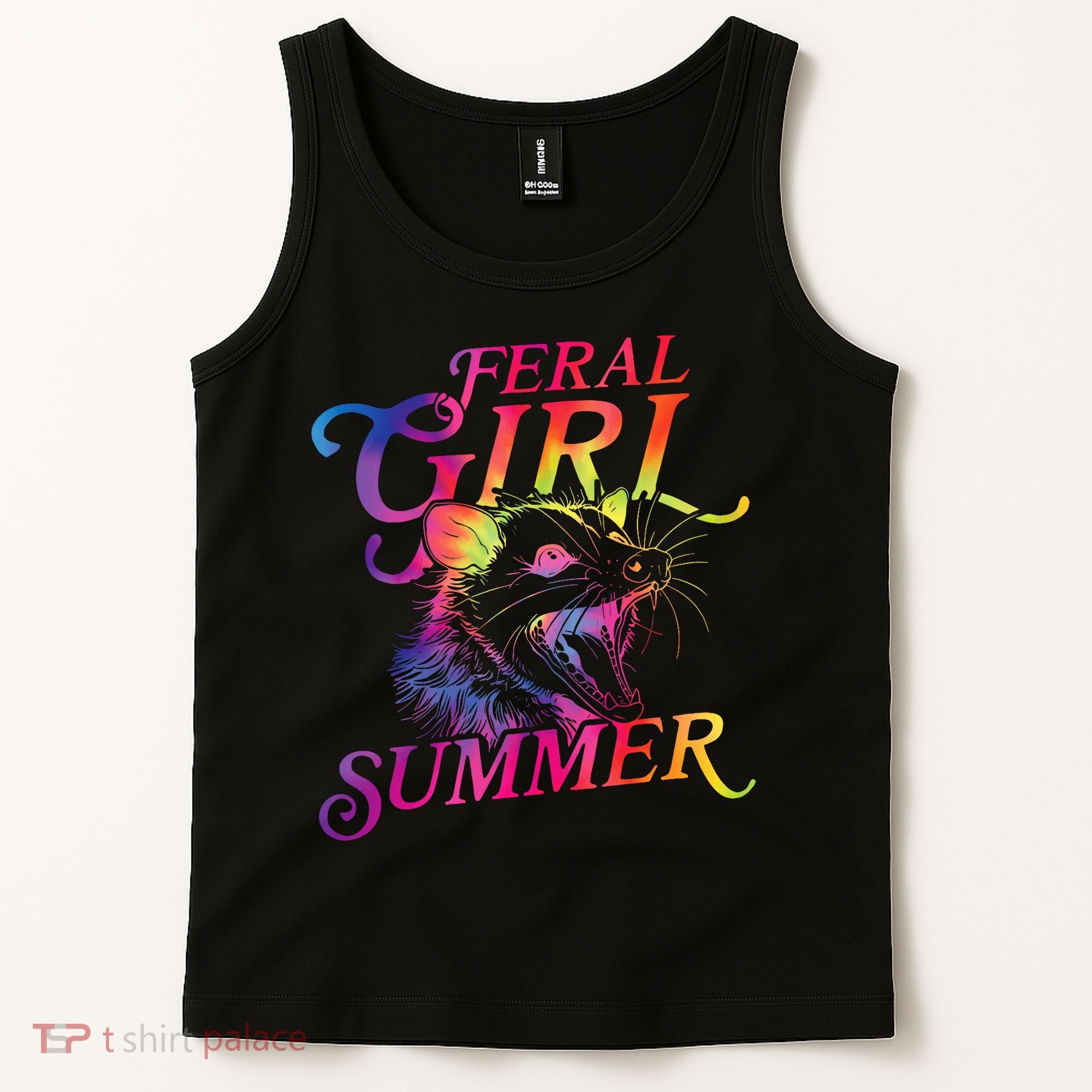 Feral Girl Summer Funny Tank Top
