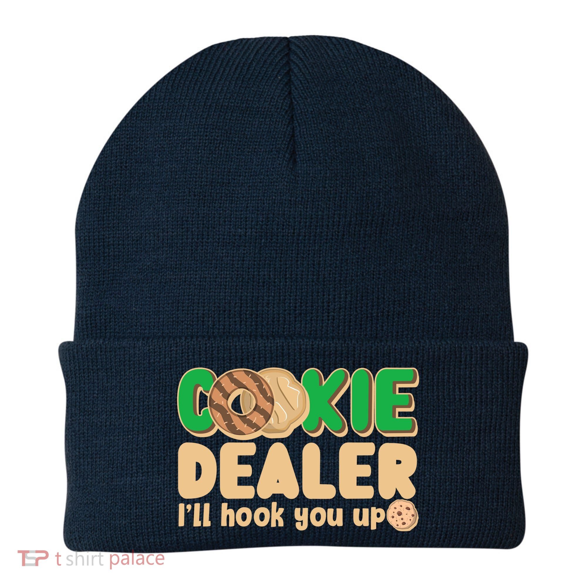 Funny Girl Scout Cookie Dealer I'll Hook You Up Beanie