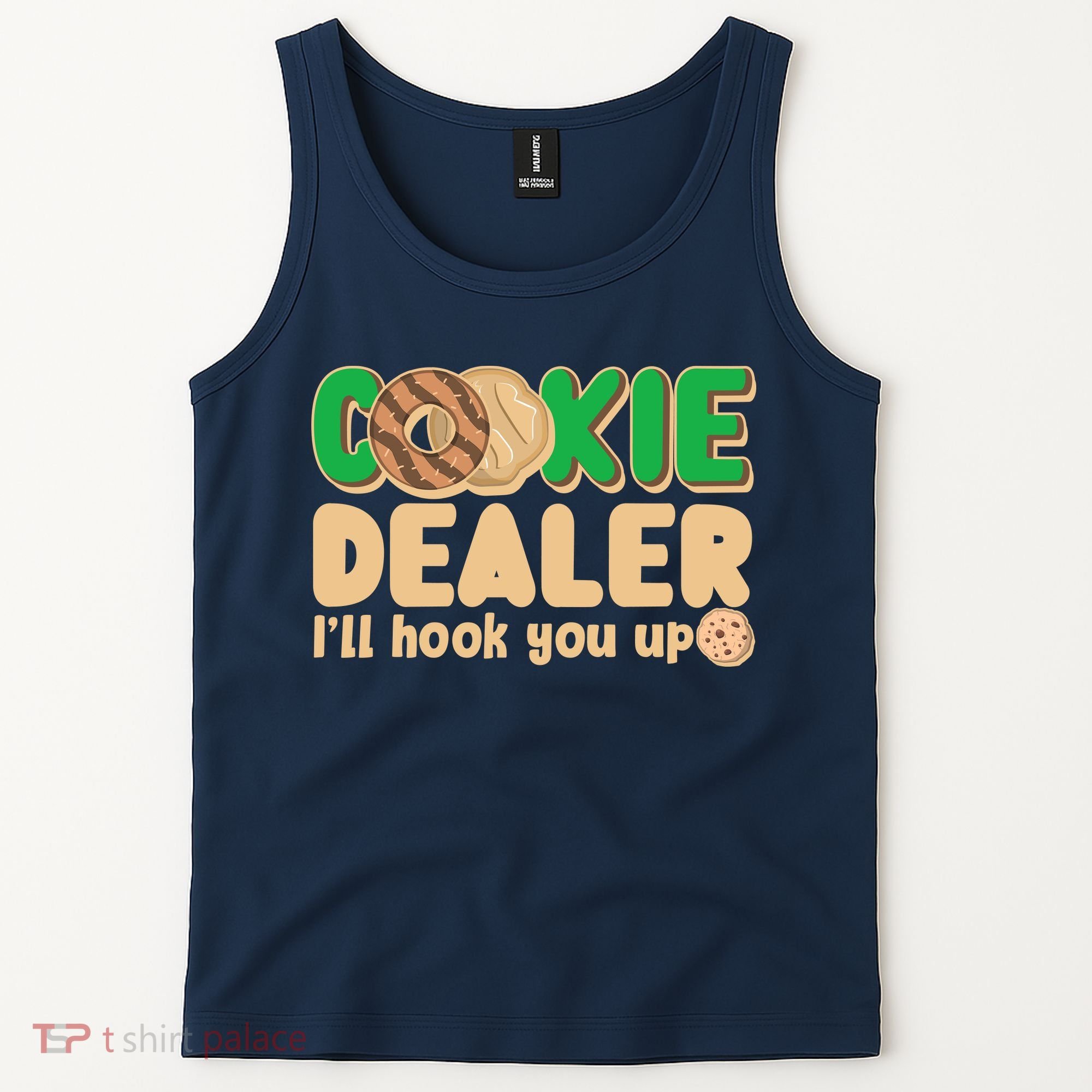 Funny Girl Scout Cookie Dealer I'll Hook You Up Tank Top