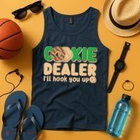 Funny Girl Scout Cookie Dealer I'll Hook You Up Tank Top thumb 4