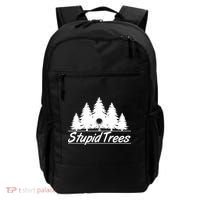 Funny Golfer Stupid Trees Backpack thumb 0