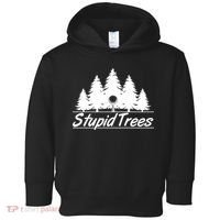 Funny Golfer Stupid Trees Toddler Hoodie thumb 0