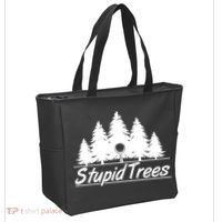 Funny Golfer Stupid Trees Tote Bag thumb 2