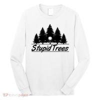 Funny Golfer Stupid Trees Long Sleeve Shirt thumb 0