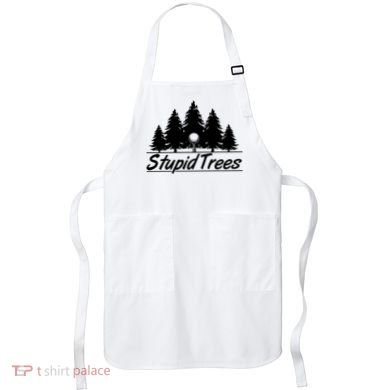 Funny Golfer Stupid Trees Apron
