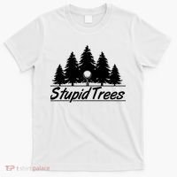 Funny Golfer Stupid Trees T-Shirt thumb 0