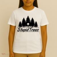 Funny Golfer Stupid Trees T-Shirt thumb 4