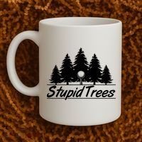 Funny Golfer Stupid Trees Coffee Mug thumb 2