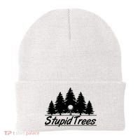 Funny Golfer Stupid Trees Beanie thumb 0