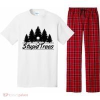 Funny Golfer Stupid Trees Pajama Set thumb 0