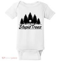 Funny Golfer Stupid Trees Baby Bodysuit thumb 0