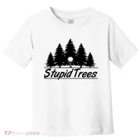 Funny Golfer Stupid Trees Toddler T-Shirt thumb 0