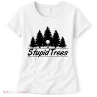 Funny Golfer Stupid Trees Women's T-Shirt thumb 0