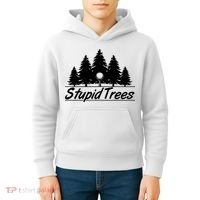 Funny Golfer Stupid Trees Kids Hoodie thumb 4