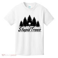 Funny Golfer Stupid Trees Kids T-Shirt thumb 0