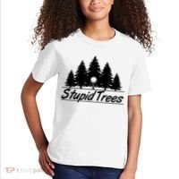 Funny Golfer Stupid Trees Kids T-Shirt thumb 2