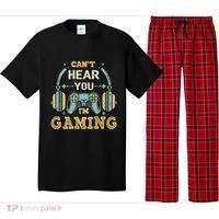 Funny Gamer Saying I CanT Hear You IM Gaming Cool Gift Pajama Set thumb 0