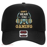 Funny Gamer Saying I CanT Hear You IM Gaming Cool Gift Hat thumb 0