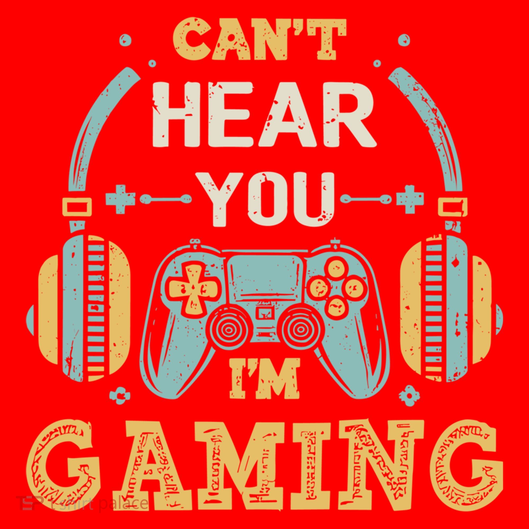 Funny Gamer Saying I CanT Hear You IM Gaming Cool Gift Santa Hat