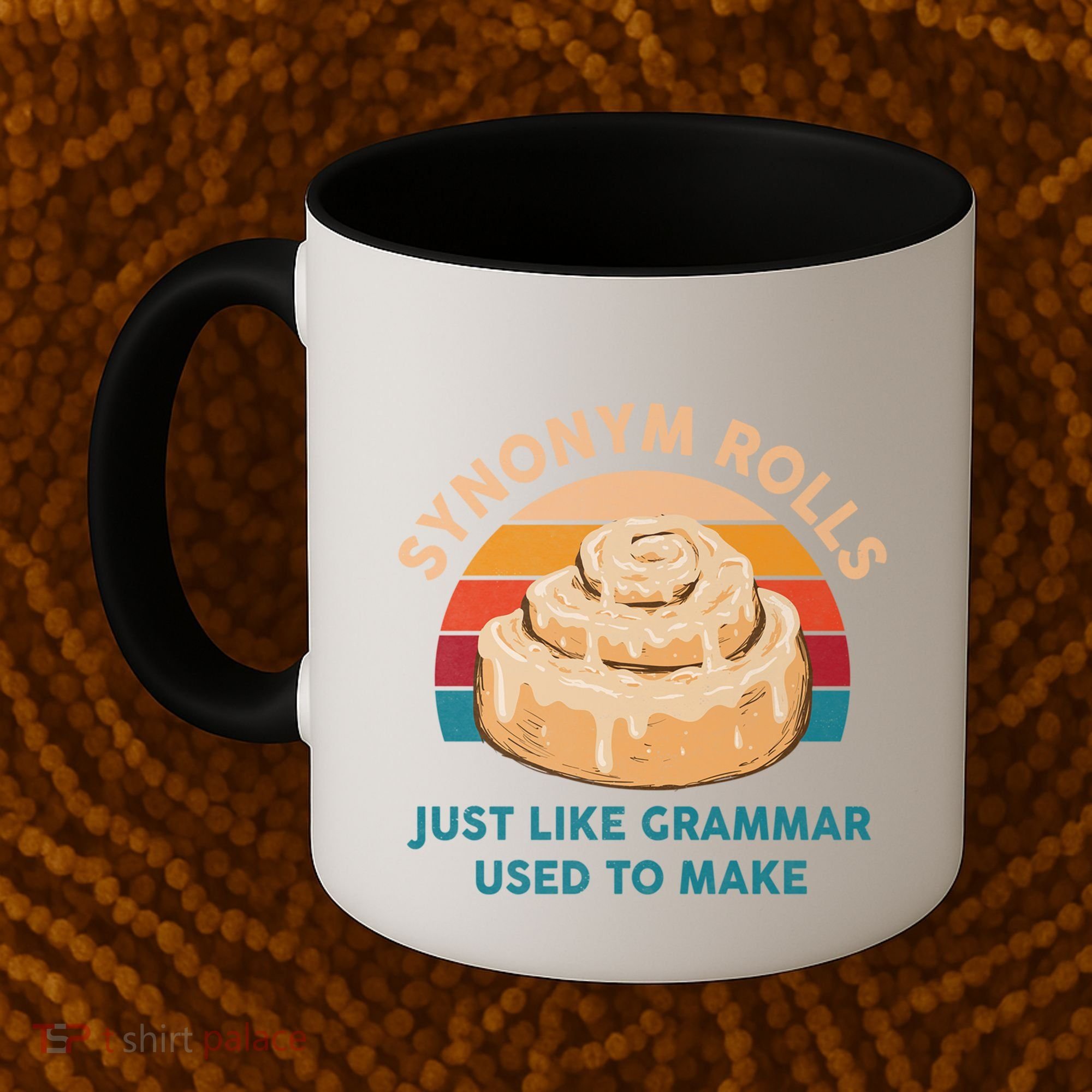 Funny Gift Synonym Rolls English Teacher Student Retro Coffee Mug
