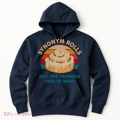 Funny Gift Synonym Rolls English Teacher Student Retro Hoodie