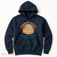 Funny Gift Synonym Rolls English Teacher Student Retro Hoodie thumb 0