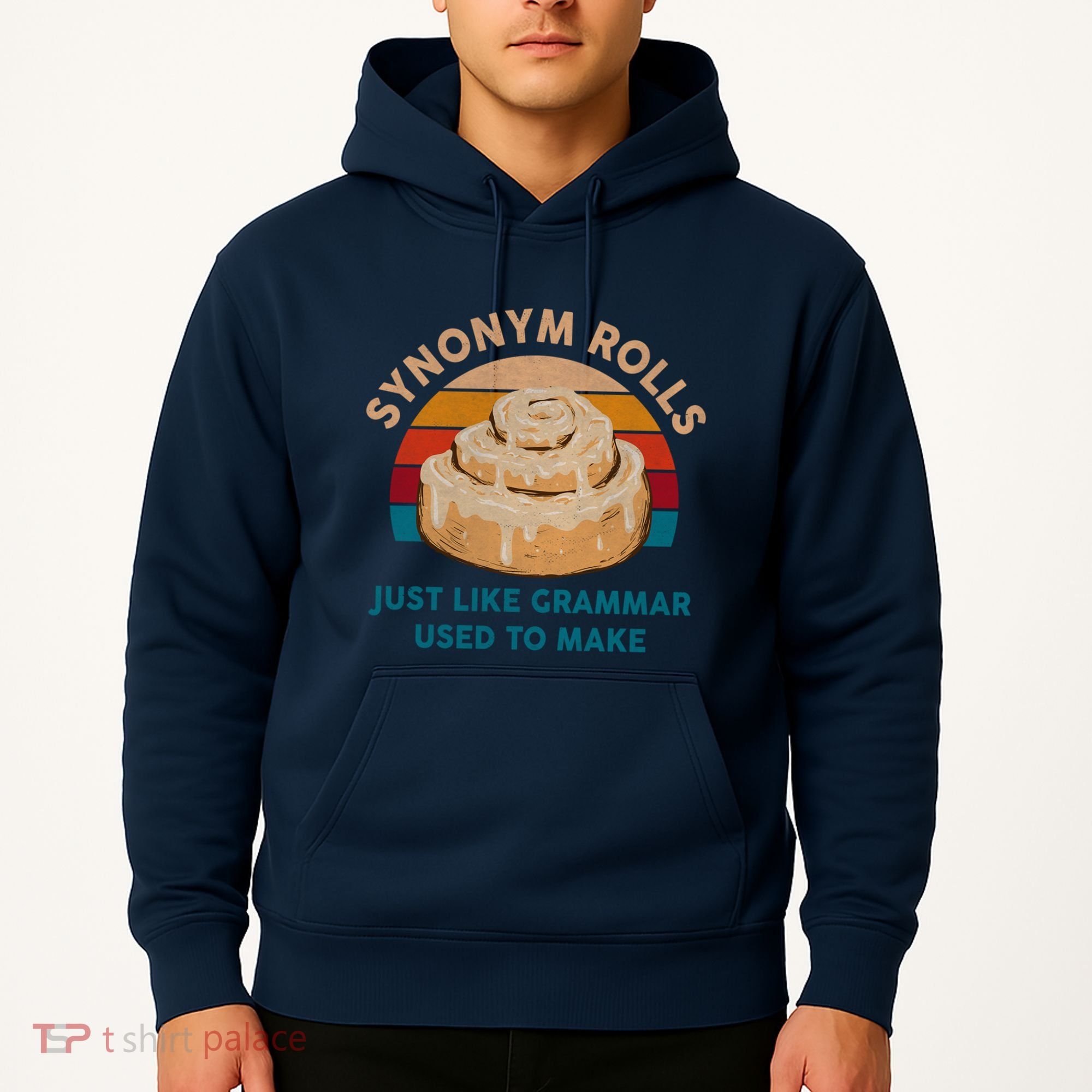Funny Gift Synonym Rolls English Teacher Student Retro Hoodie