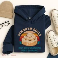 Funny Gift Synonym Rolls English Teacher Student Retro Hoodie thumb 4