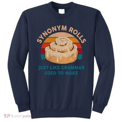 Funny Gift Synonym Rolls English Teacher Student Retro Sweatshirt