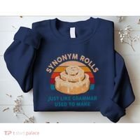 Funny Gift Synonym Rolls English Teacher Student Retro Sweatshirt thumb 2